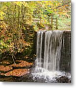 Autumn Waterfall Metal Print