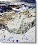 Avoriaz Ahead Metal Print