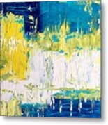 Azul Y Amarillo Metal Print