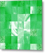 Baby Green Marble Quilt Ii Metal Print