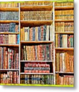 Background From Old Books Metal Print