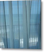 Balcony With Ocean View - Melbourne Fl Metal Print