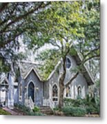 Bald Head Island Chapel Metal Print