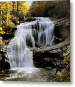 Bald River Falls In Autumn Metal Print