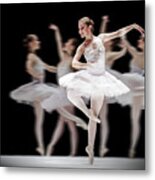 Ballet Dancer Dance Photography Long Exposure Metal Print