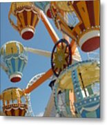 Balloon Race Ferris Wheel Metal Print