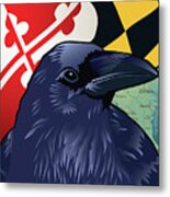 Baltimore Raven Of Maryland Metal Print