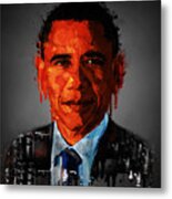 Barack Obama Acrylic Portrait Metal Print