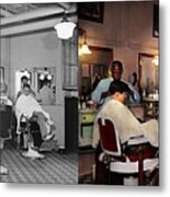 Barber - Senators-only Barbershop 1937 - Side By Side Metal Print