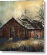 Barn At The Red House Camp Of The Goodnight Ranch Metal Print