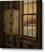 Barn Window Metal Print