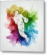 Basketball Player Art 26 Metal Print