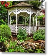 Bauman Farms Gazebo Metal Print