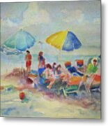 Beach Day Metal Print