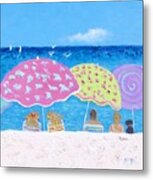 Beach Painting - Lazy Summer Days Metal Print