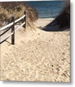 Beach Path Metal Print