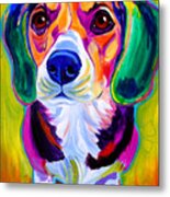 Beagle - Molly Metal Print