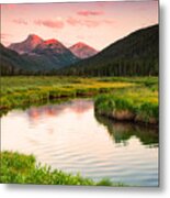 Bear River Sunset Metal Print