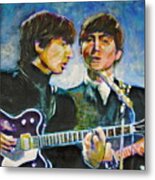 Beatles George And John Metal Print