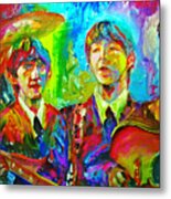 Beatles Impressionism Metal Print