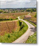 Beaune France From The Vineyards Metal Print