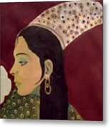 Beauty Queen Of The Mughals Metal Print