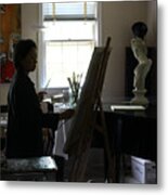 Becky Painting Chopin Metal Print