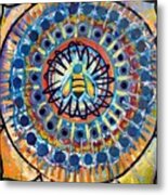 Bee Peace Metal Print