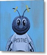 Bee Positive School Picture Metal Print