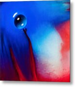 Behind Blue Eye Metal Print