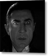 Bela Lugosi  Dracula 1931 And His Piercing Eyes Metal Print