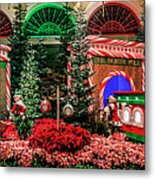 Bellagio Christmas Train Decorations Panorama 2017 Metal Print