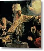 Belshazzars Feast Metal Print