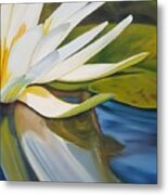 Beneath The Water Lily Metal Print