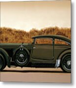 Bentley Blue Train 1930 Painting Metal Print