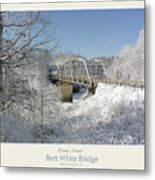 Bert White Bridge Poster Metal Print