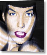 Bettie Page Improved Metal Print