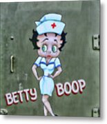 Betty Boop As A Nurse Metal Print
