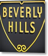 Beverly Hills Sign Metal Print