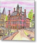 Beverly Odd Fellows Hall Metal Print