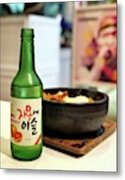 Bibimbab And Grapefruit Soju Fo Lunch - Metal Print