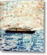 Big Black Ship Metal Print