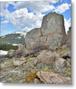 Big Horn Pass Rock Croppings Metal Print