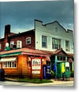 Billy's Walt's And The Oil Well - Old Forge Ny Metal Print
