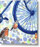 Birds Rally Metal Print