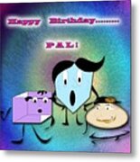 Birthday Card 101 Metal Print