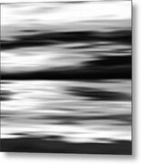 Black And White Abstract Painting Metal Print