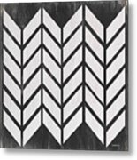 Black And White Quilt Metal Print
