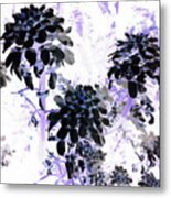 Black Blooms I I Metal Print