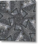 Black Granite Kaleido #4 Metal Print